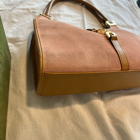 Gucci Jackie Bag Pink Suede and Leather- Vintage - Picture 3 of 13